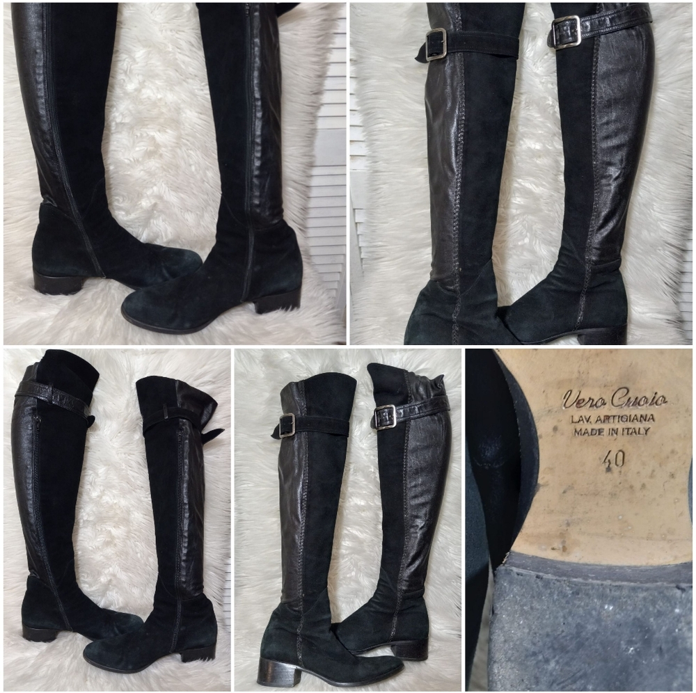 Over the Knee Vera cuoio boots Size EUR 40